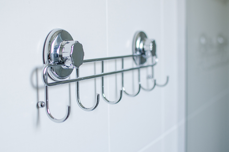 Images are merely illustrative. Stainless Steel Multi-Hook Hangers with Suction Cup.